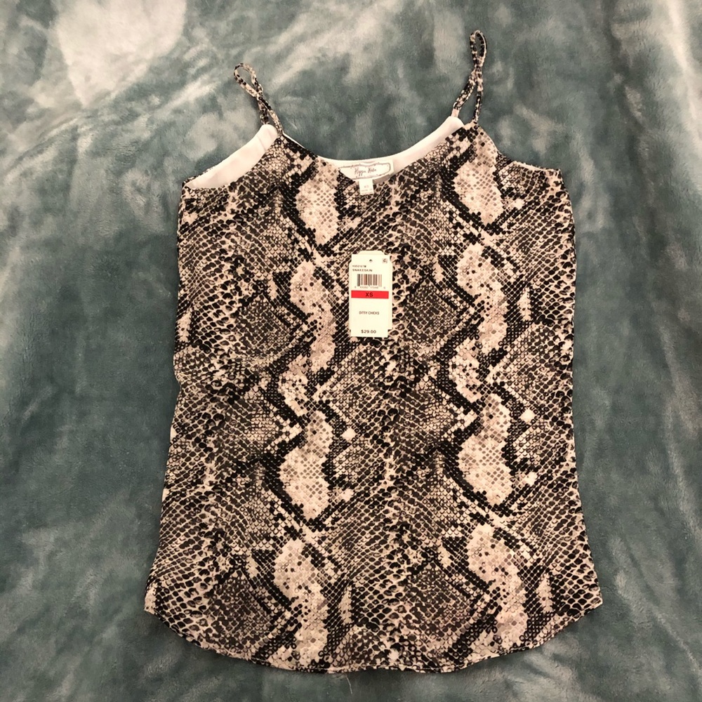 NWT Snakeskin print camisole tank top - XS